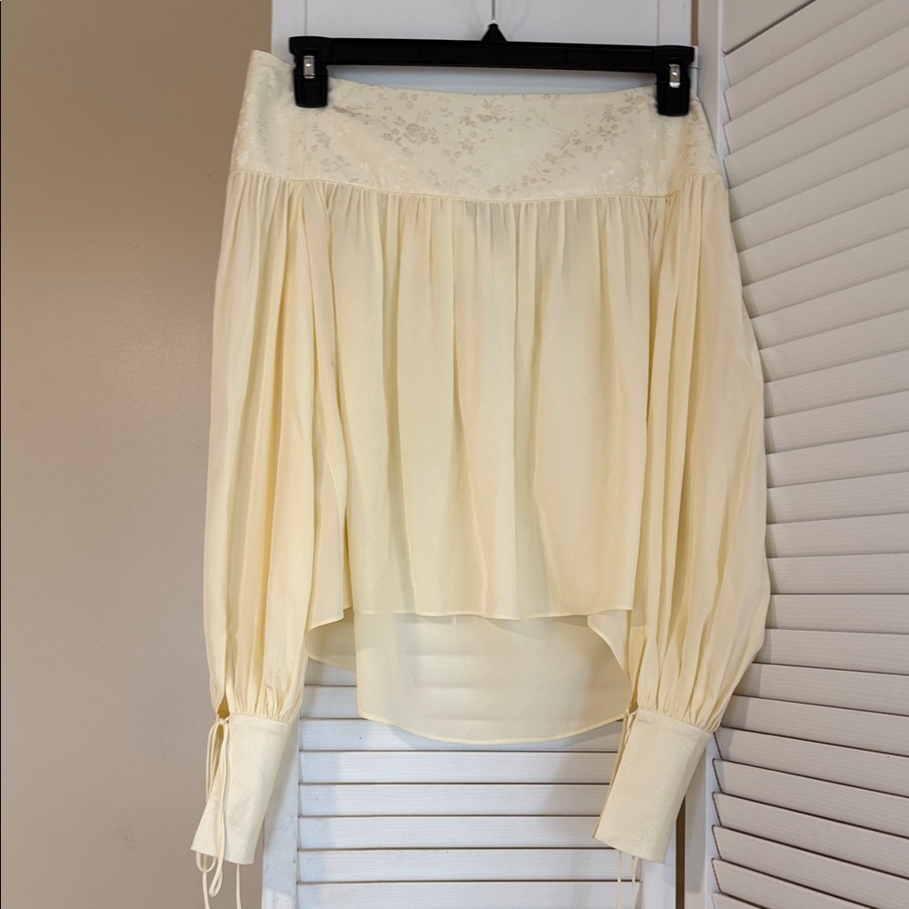 Orseund Iris Enchanted Silk Poet Blouse XS - Picture 4 of 7